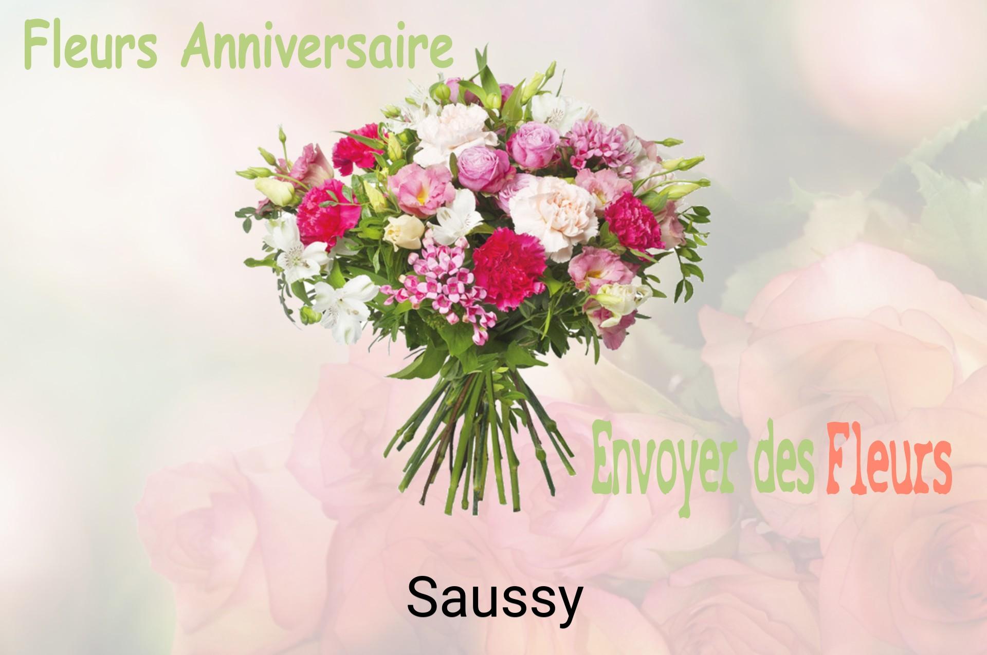Bouquet de fleurs d’anniversaire livré à Saussy